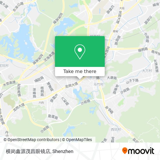 横岗鑫源茂昌眼镜店 map