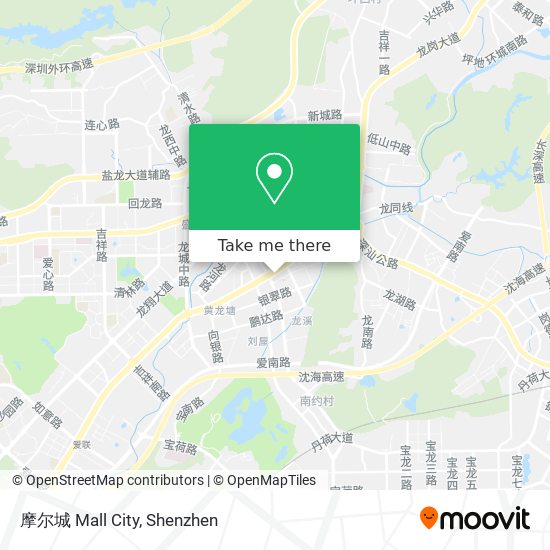 摩尔城 Mall City map