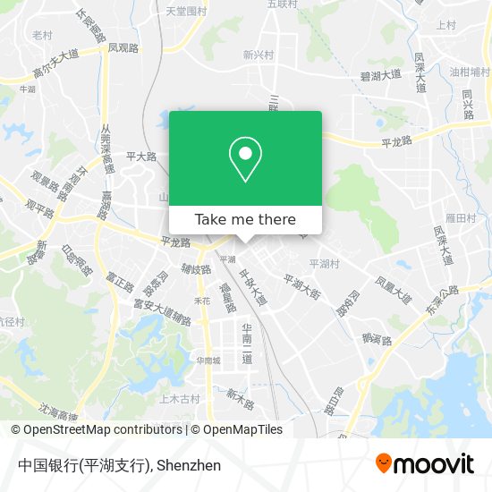 中国银行(平湖支行) map