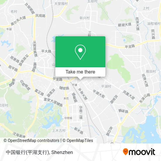 中国银行(平湖支行) map