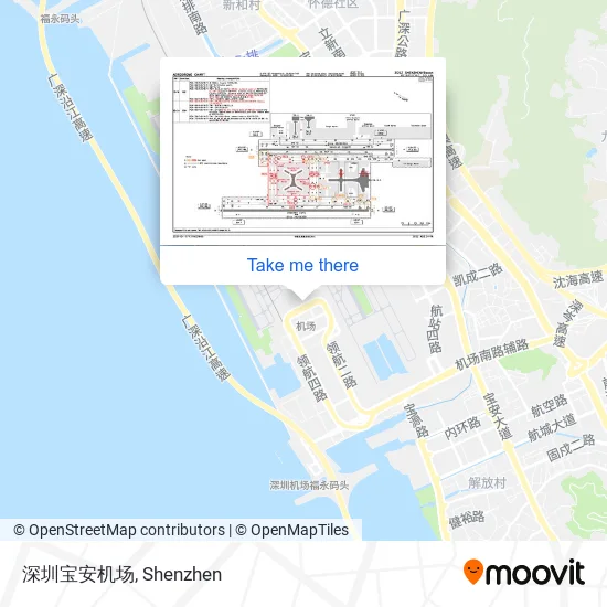 深圳宝安机场 map