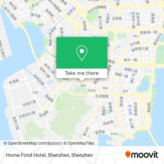 Home Fond Hotel, Shenzhen map