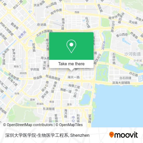 深圳大学医学院-生物医学工程系 map