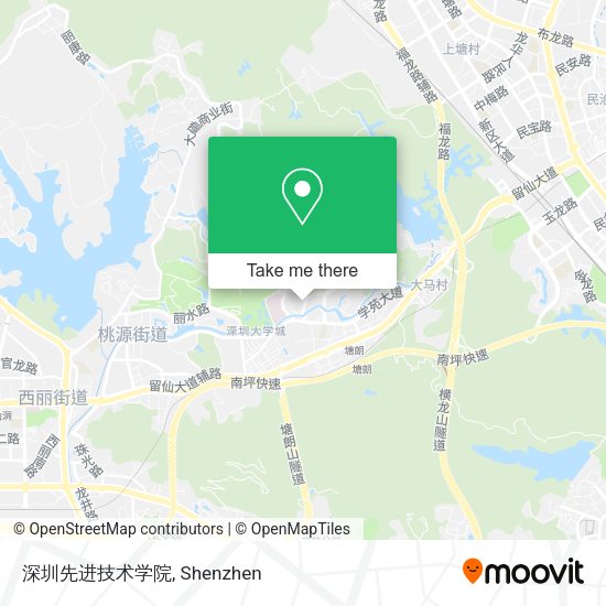深圳先进技术学院 map