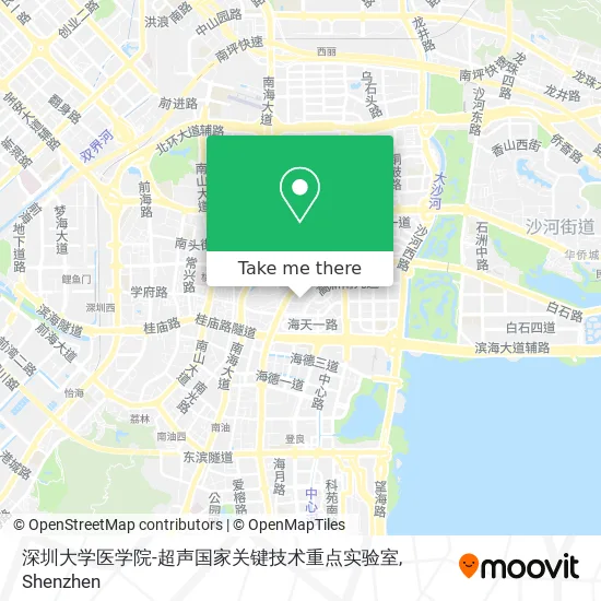 深圳大学医学院-超声国家关键技术重点实验室 map