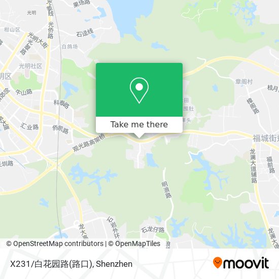 X231/白花园路(路口) map