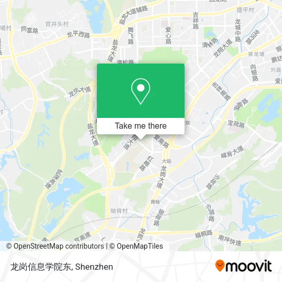 龙岗信息学院东 map