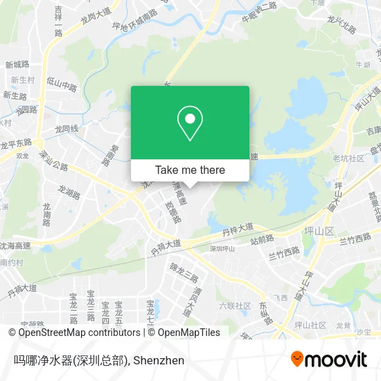 吗哪净水器(深圳总部) map