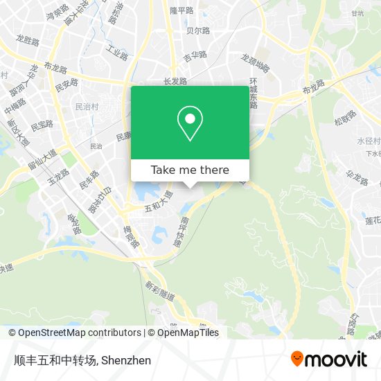 顺丰五和中转场 map