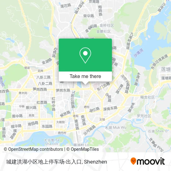 城建洪湖小区地上停车场-出入口 map