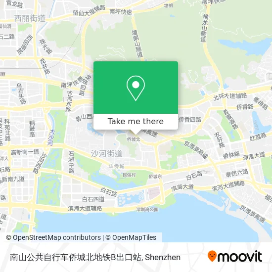 南山公共自行车侨城北地铁B出口站 map