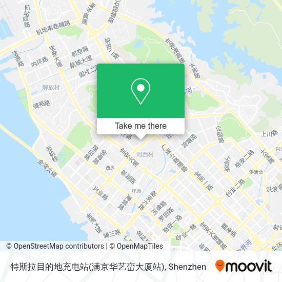 特斯拉目的地充电站(满京华艺峦大厦站) map