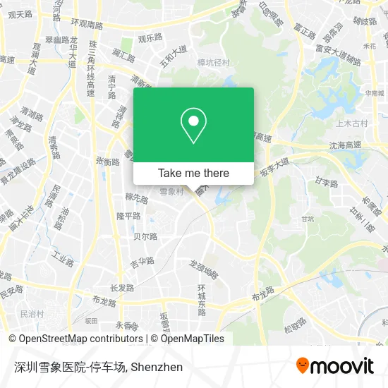 深圳雪象医院-停车场 map
