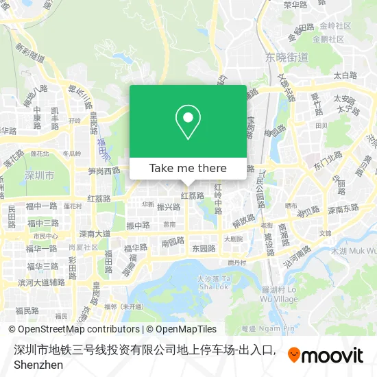 深圳市地铁三号线投资有限公司地上停车场-出入口 map