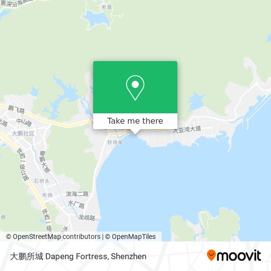 大鹏所城 Dapeng Fortress map