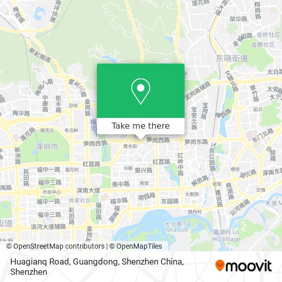 Huagianq Road, Guangdong, Shenzhen China map