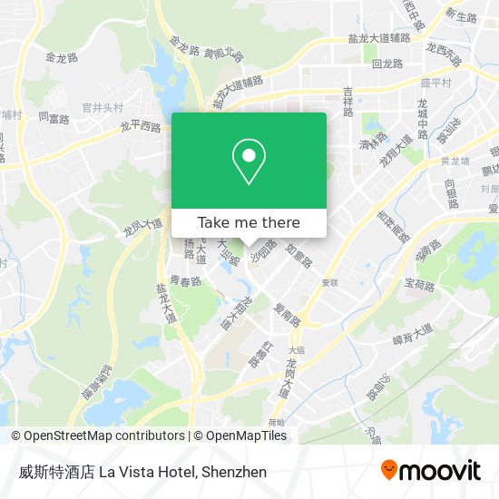 威斯特酒店 La Vista Hotel map