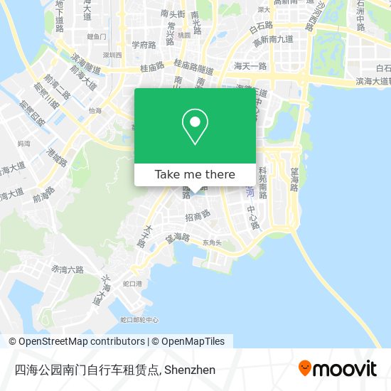 四海公园南门自行车租赁点 map