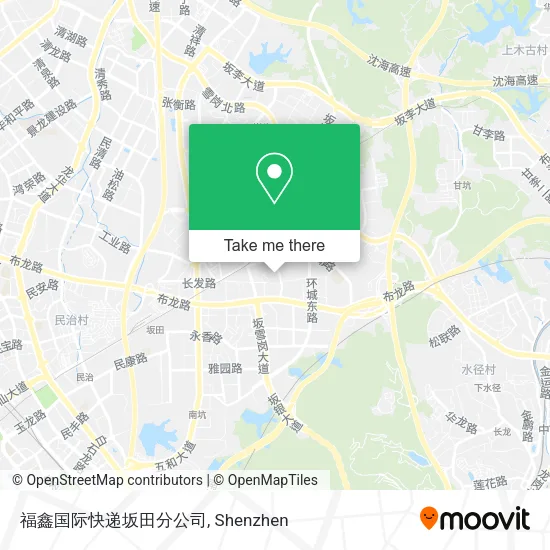 福鑫国际快递坂田分公司 map
