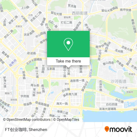 FT创业咖啡 map