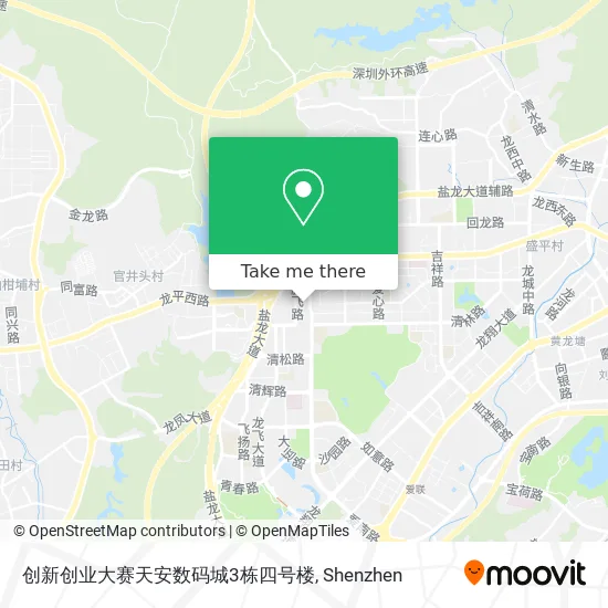 创新创业大赛天安数码城3栋四号楼 map