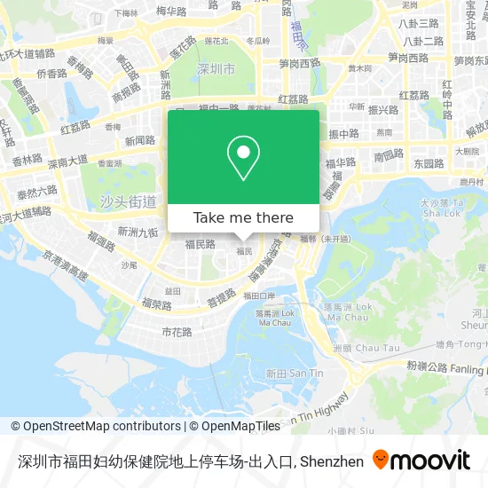 深圳市福田妇幼保健院地上停车场-出入口 map