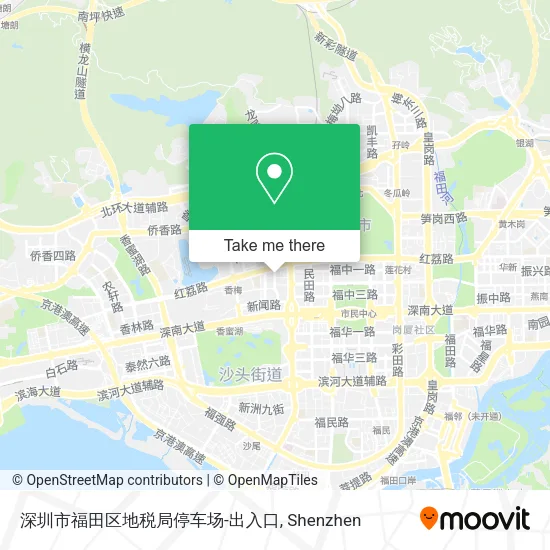 深圳市福田区地税局停车场-出入口 map