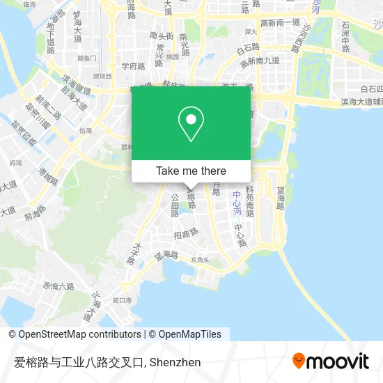 爱榕路与工业八路交叉口 map