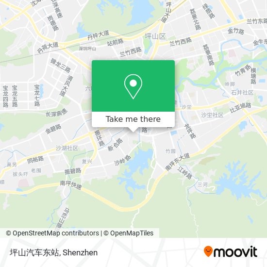 坪山汽车东站 map