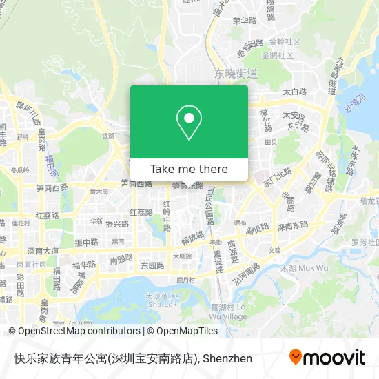 快乐家族青年公寓(深圳宝安南路店) map