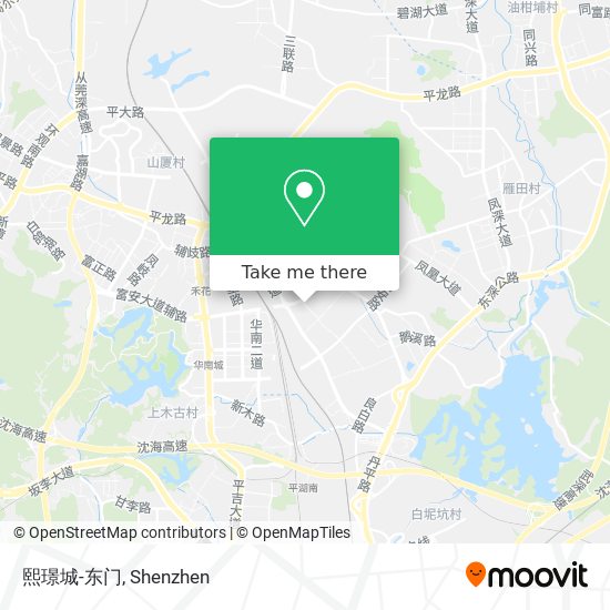 熙璟城-东门 map