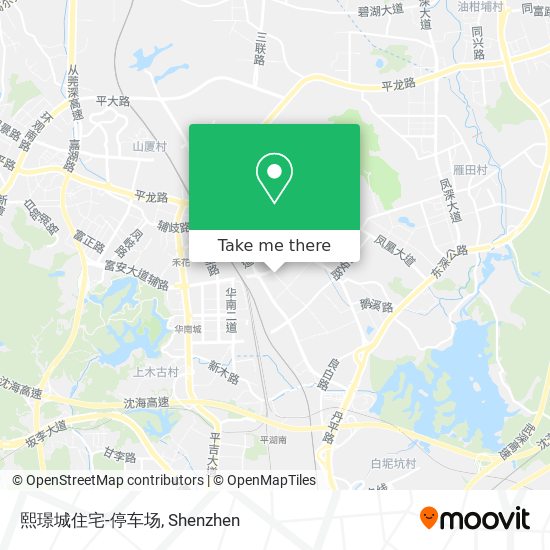 熙璟城住宅-停车场 map