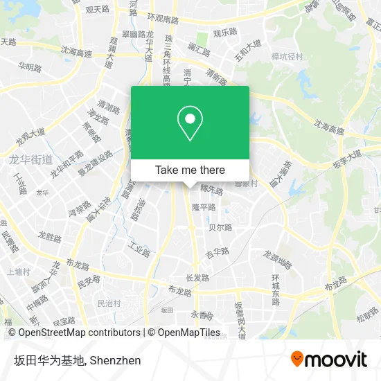 坂田华为基地 map