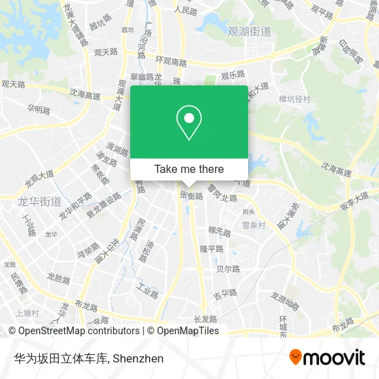 华为坂田立体车库 map