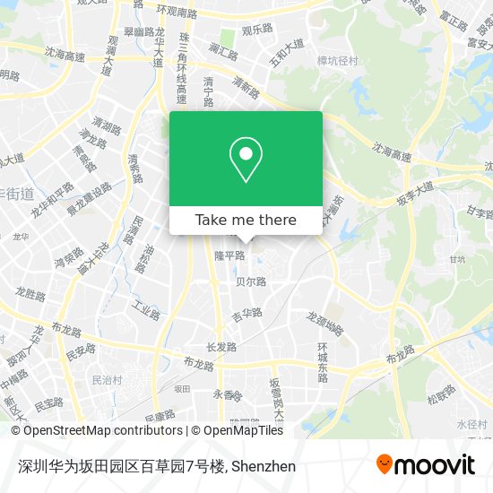 深圳华为坂田园区百草园7号楼 map