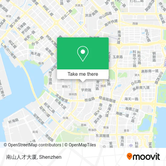 南山人才大厦 map