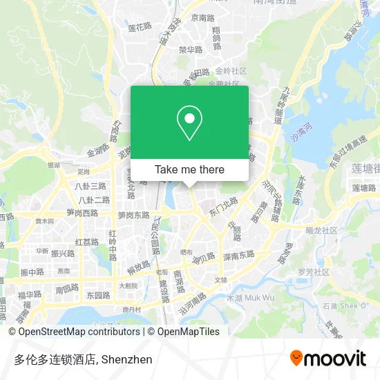 多伦多连锁酒店 map