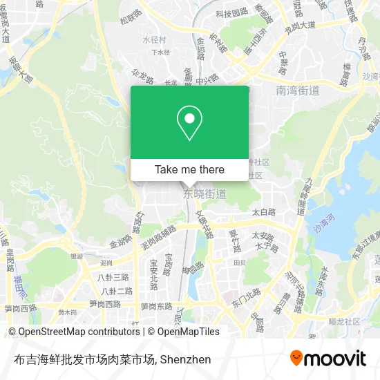 布吉海鲜批发市场肉菜市场 map