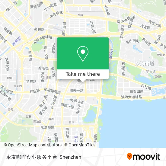 伞友咖啡创业服务平台 map