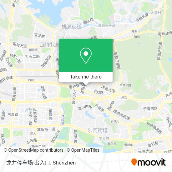 龙井停车场-出入口 map