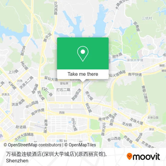 万福盈连锁酒店(深圳大学城店)(原西丽宾馆) map