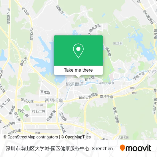深圳市南山区大学城-园区健康服务中心 map