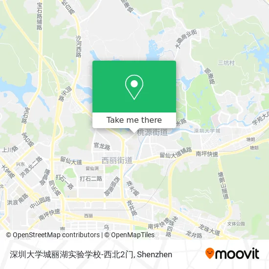 深圳大学城丽湖实验学校-西北2门 map