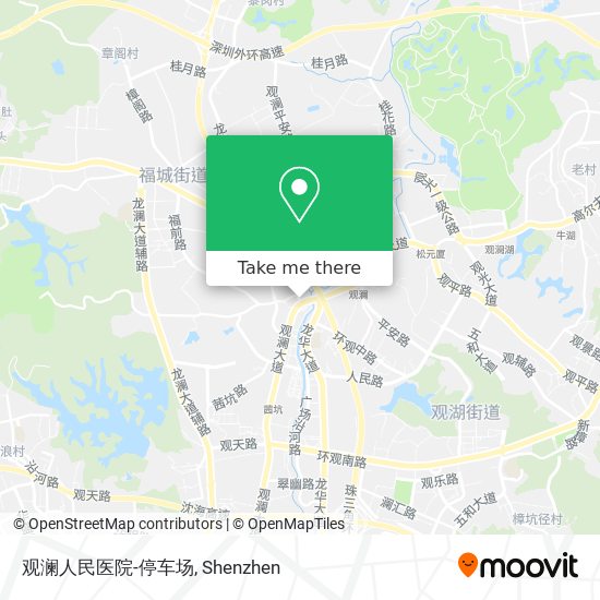 观澜人民医院-停车场 map