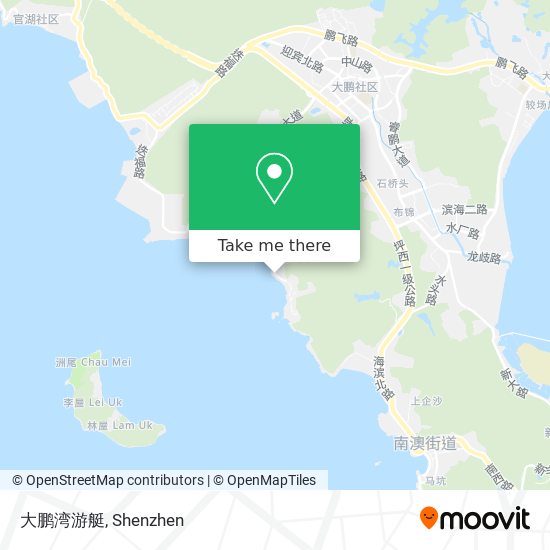 大鹏湾游艇 map