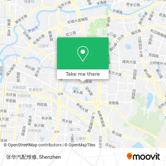张华汽配维修 map