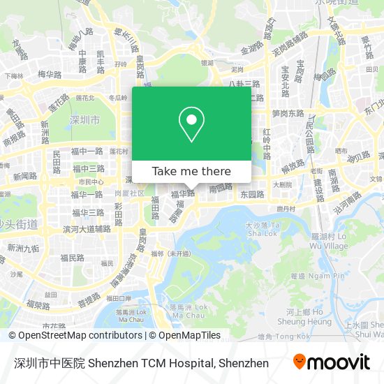 深圳市中医院 Shenzhen TCM Hospital map