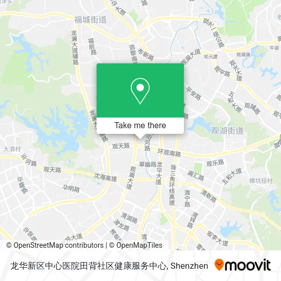 龙华新区中心医院田背社区健康服务中心 map