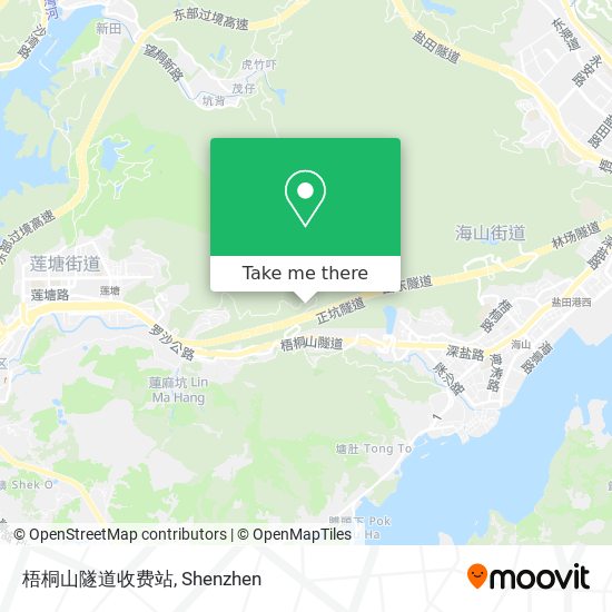 梧桐山隧道收费站 map