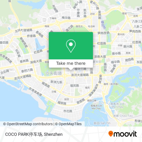 COCO PARK停车场 map